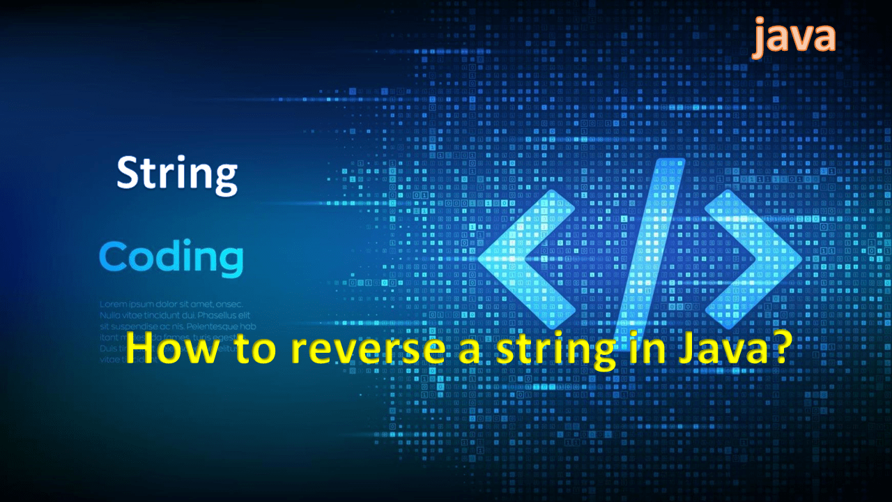 How to reverse a string in Java