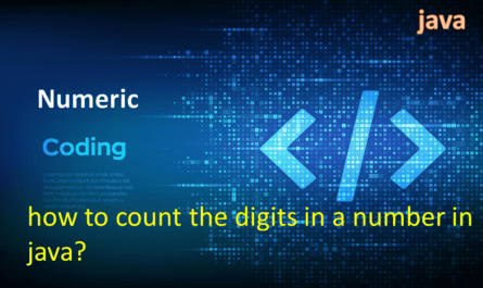 count the digits in a number in java