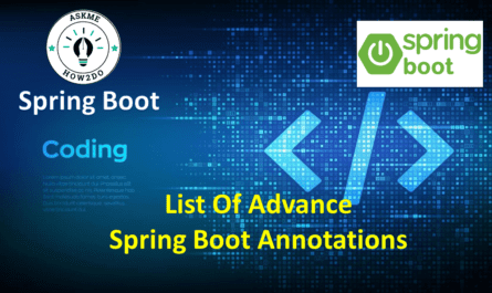 annotations in spring boot