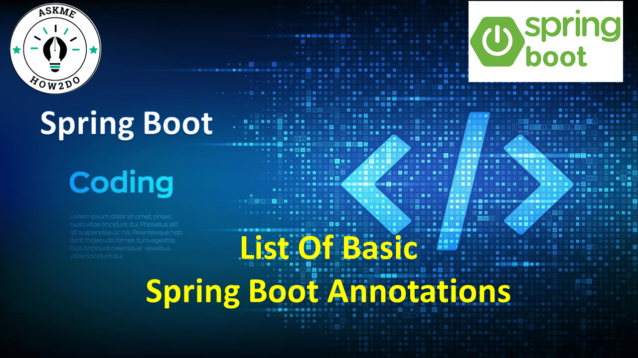 spring boot annotations